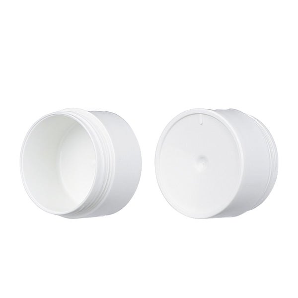 L) クリームジャー(中蓋付・白) T80g_PP - YOKIプラザ - 化粧品容器