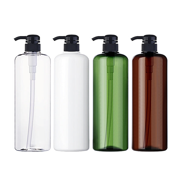 L) ポンプボトル(角丸ヘッド) CR1000ml_PET - YOKIプラザ - 化粧品容器