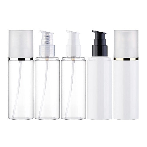 L) オーバーキャップワンドロップポンプ(金銀ラインキャップ) OH120ml_PET-G - YOKIプラザ