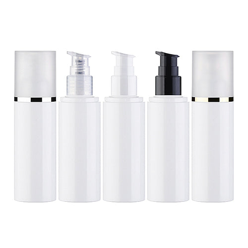 L) オーバーキャップワンドロップポンプ(金銀ラインキャップ) OH120ml_PET-G - YOKIプラザ
