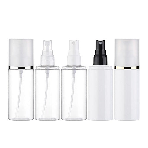 L) オーバーキャップスプレー(金銀ラインキャップ) OY100ml_PET - YOKIプラザ - 化粧品容器