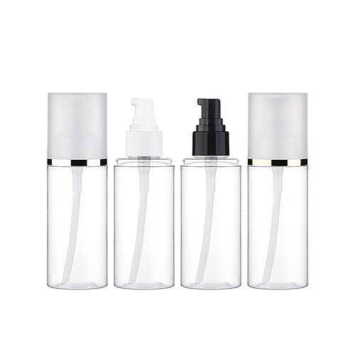 L) オーバーキャップオイル用ドロップポンプ(金銀ライン) OY100ml_PET - YOKIプラザ - 化粧品容器