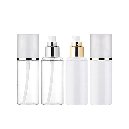 L) オーバーキャップ金冠・銀冠オイル用ドロップポンプ(金銀ライン) OY100ml_PET - YOKIプラザ - 化粧品容器