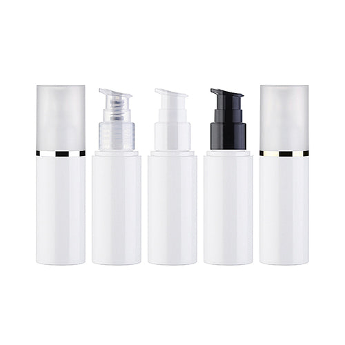 L) オーバーキャップワンドロップポンプ(金銀ラインキャップ) OY50ml_PET - YOKIプラザ - 化粧品容器