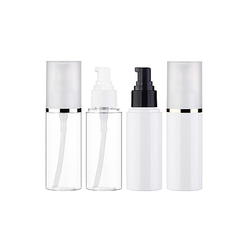 L) オーバーキャップオイル用ドロップポンプ(金銀ライン) OY50ml_PET - YOKIプラザ - 化粧品容器