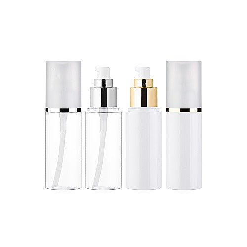 L) オーバーキャップ金冠・銀冠オイル用ドロップポンプ(金銀ライン) OY50ml_PET - YOKIプラザ - 化粧品容器