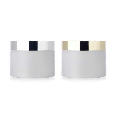 L) クリームジャー(中蓋付・半透明×金銀キャップ) C100g_PP - YOKIプラザ - 化粧品容器
