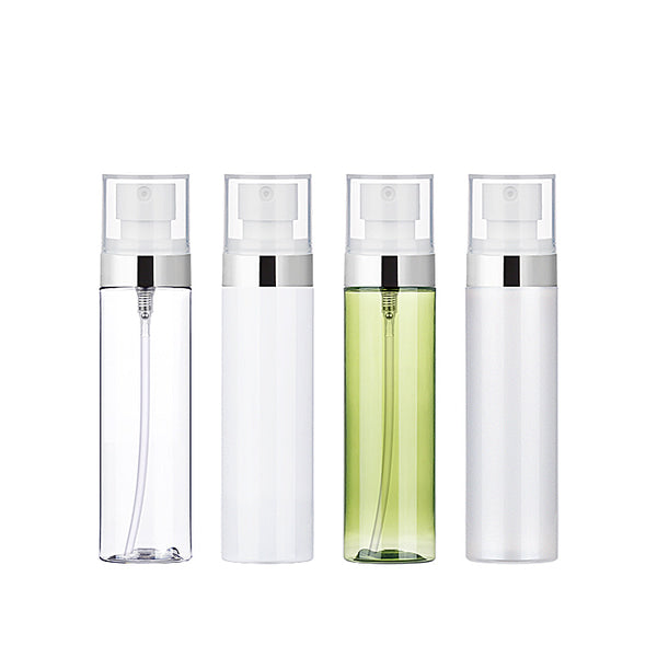 L) 平ミストスプレー(金銀ラインキャップ) C80ml_PET - YOKIプラザ - 化粧品容器