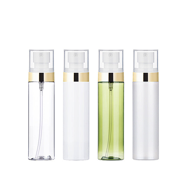 L) 平ミストスプレー(金銀ラインキャップ) C80ml_PET - YOKIプラザ - 化粧品容器