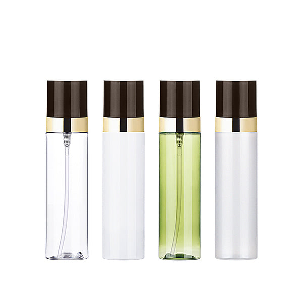 L) 平ミストスプレー(金銀ラインキャップ) C80ml_PET - YOKIプラザ - 化粧品容器