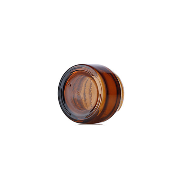 L) ガラスクリームジャー(茶色) C20g - YOKIプラザ - 化粧品容器