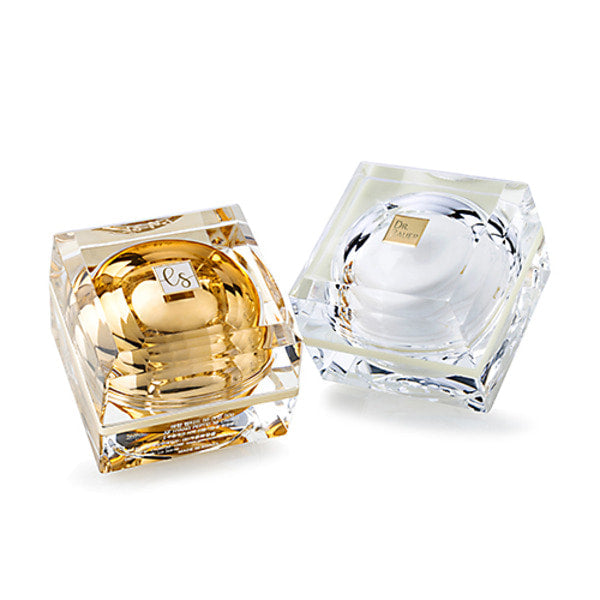 L) アクリルクリームジャー(角型ゴールド) 50g - YOKIプラザ - 化粧品容器
