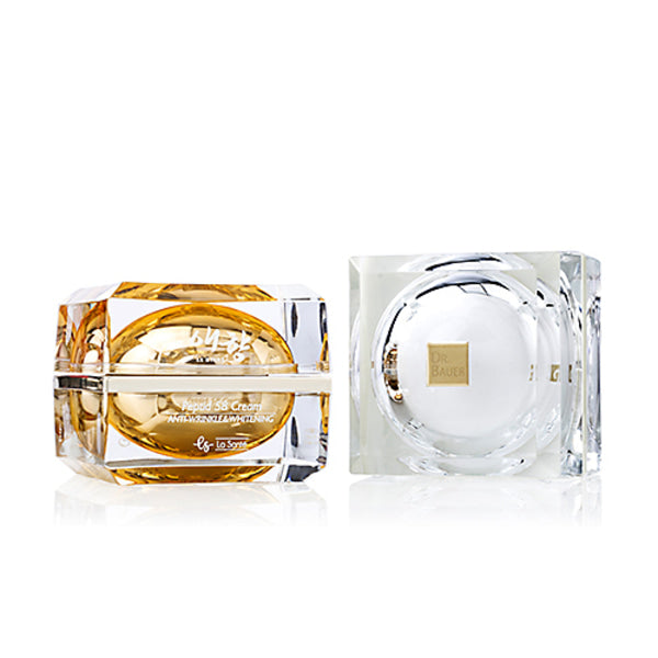 L) アクリルクリームジャー(角型ゴールド) 50g - YOKIプラザ - 化粧品容器