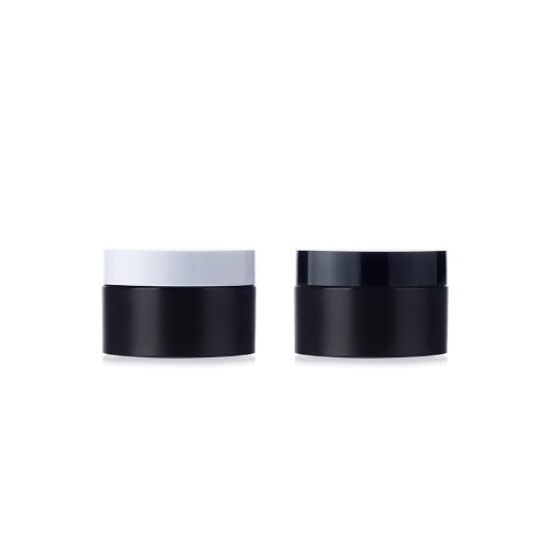 L) クリームジャー(中蓋付・黒) C30g_PP - YOKIプラザ - 化粧品容器