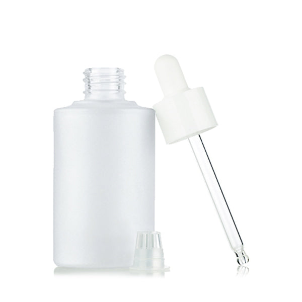 L) 金冠・銀冠ガラススポイトボトル(半透明パール) CH50ml - YOKIプラザ - 化粧品容器