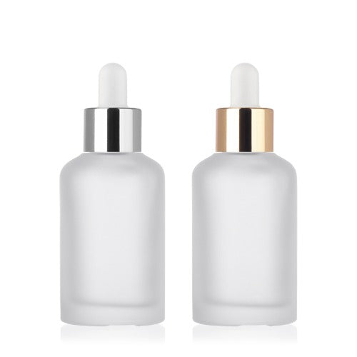 L) 金冠・銀冠 ガラススポイトボトル(半透明マット) CR50ml - YOKIプラザ - 化粧品容器