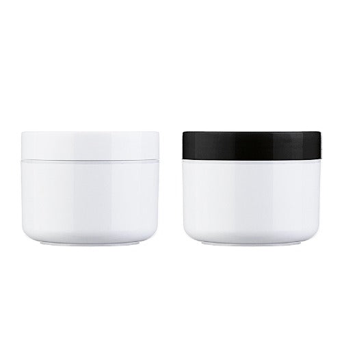 L) クリームジャー(中蓋付・白-C) DE-R100,150g_PP - YOKIプラザ - 化粧品容器