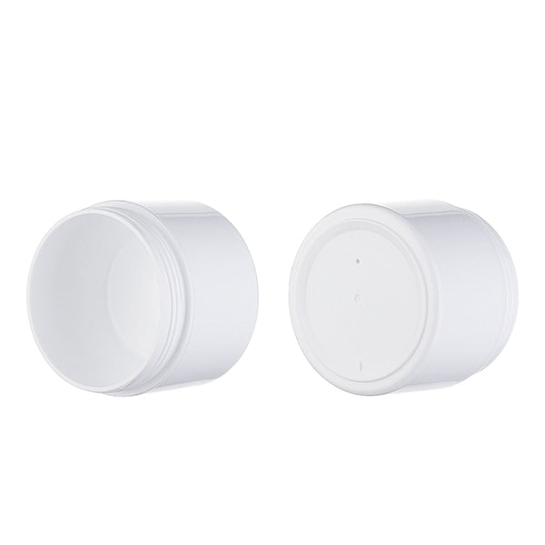 L) クリームジャー(中蓋付・白-C) DE-C100,150g_PP - YOKIプラザ - 化粧品容器