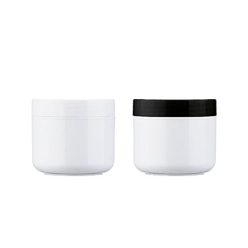L) クリームジャー(中蓋付・白-C) DE-R50g_PP - YOKIプラザ - 化粧品容器