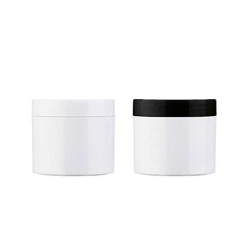 L) クリームジャー(中蓋付・白-C) DE-C50g_PP - YOKIプラザ - 化粧品容器
