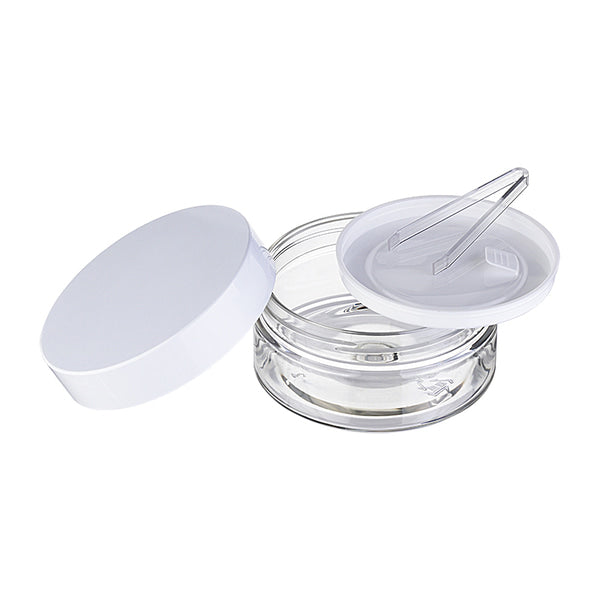 L) クリームジャー(中蓋付・透明) 平浅C100~120g_PET - YOKIプラザ - 化粧品容器