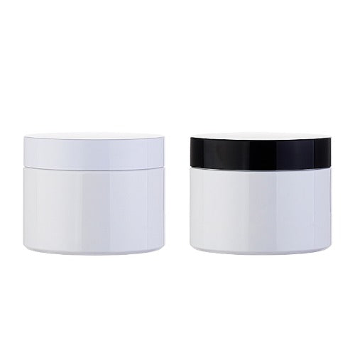 L) クリームジャー(中蓋付・白) C200~220g_PET - YOKIプラザ - 化粧品容器