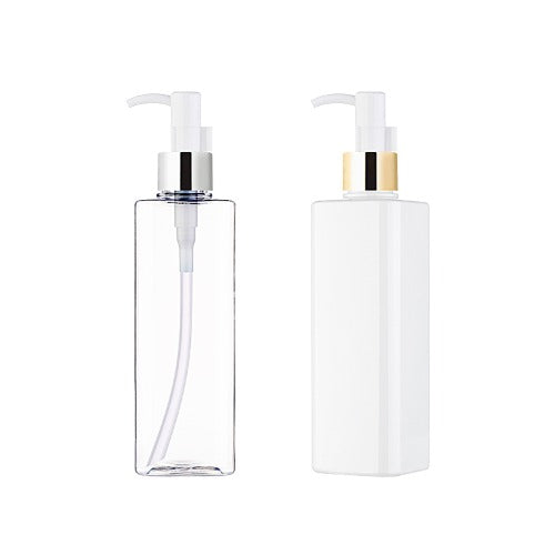 L) 金冠・銀冠オイル用ドロップポンプ(角型) S300ml_PET - YOKIプラザ - 化粧品容器
