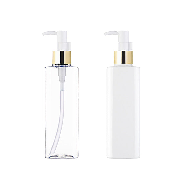 L) 金冠・銀冠オイル用ドロップポンプ(角型) S300ml_PET - YOKIプラザ - 化粧品容器