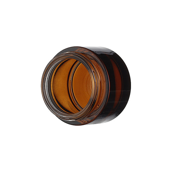 L) ガラスクリームジャー(茶色×黒キャップ) CH50g - YOKIプラザ - 化粧品容器