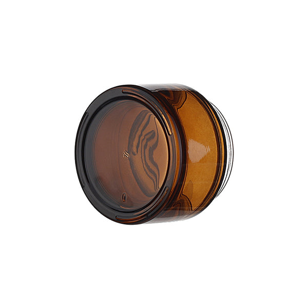 L) ガラスクリームジャー(茶色×黒キャップ) CH50g - YOKIプラザ - 化粧品容器