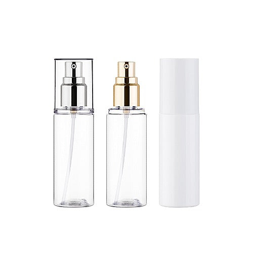 L) フルメタルオーバーキャップドロップポンプ OC80ml_PET - YOKIプラザ - 化粧品容器