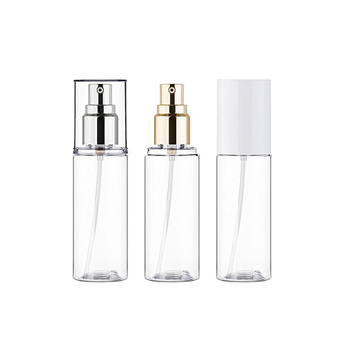 L) フルメタルオーバーキャップドロップポンプ OC80ml_PET - YOKIプラザ - 化粧品容器