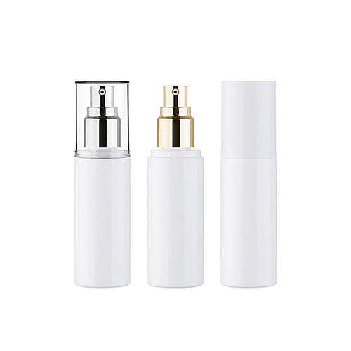 L) フルメタルオーバーキャップドロップポンプ OC80ml_PET - YOKIプラザ - 化粧品容器