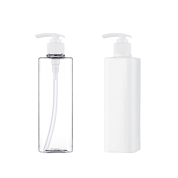 L) ポンプボトル(角型) S500ml_PET - YOKIプラザ - 化粧品容器