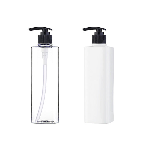 L) ポンプボトル(角型) S500ml_PET - YOKIプラザ - 化粧品容器