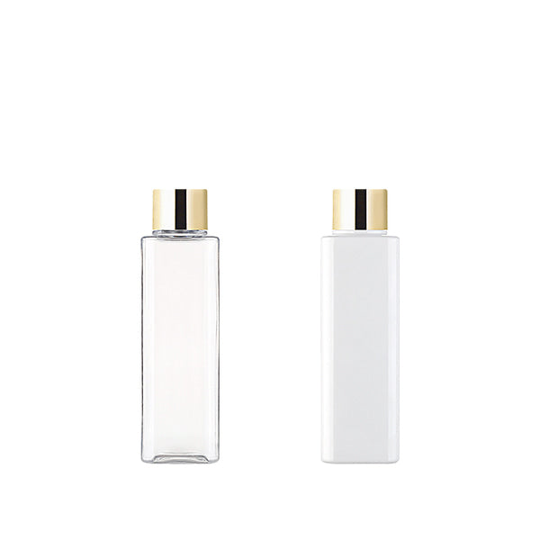 L) 金冠・銀冠スクリューキャップボトル(角型) S150ml_PET - YOKIプラザ - 化粧品容器