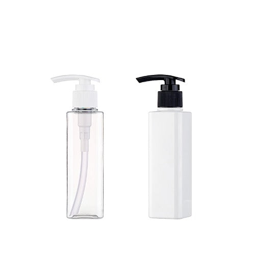 L) ポンプボトル(角型) S150ml_PET - YOKIプラザ - 化粧品容器