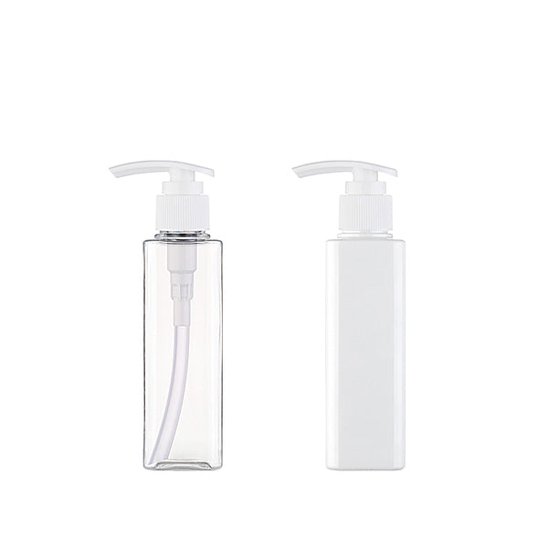 L) ポンプボトル(角型) S150ml_PET - YOKIプラザ - 化粧品容器