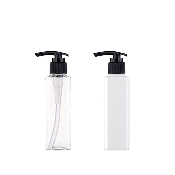 L) ポンプボトル(角型) S150ml_PET - YOKIプラザ - 化粧品容器