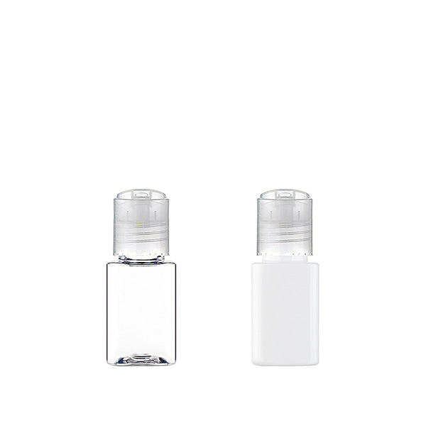 L) プレスキャップボトル(角型) S30ml_PET - YOKIプラザ - 化粧品容器