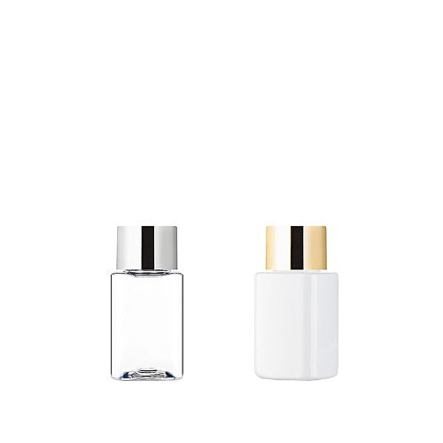 L) 金冠・銀冠スクリューキャップボトル(角型) S30ml_PET - YOKIプラザ - 化粧品容器