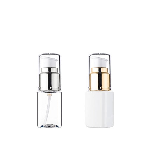 L) 金冠・銀冠ワンドロップポンプ(角型) S30ml_PET - YOKIプラザ - 化粧品容器