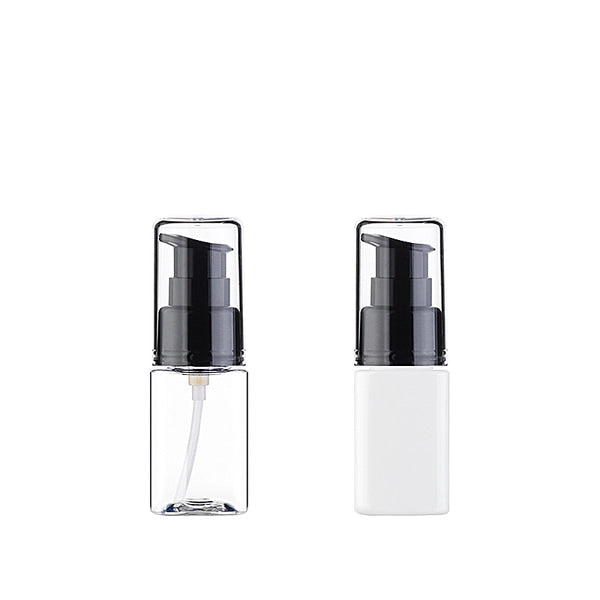 L) オーバーキャップワンドロップポンプ(角型) S30ml_PET - YOKIプラザ - 化粧品容器