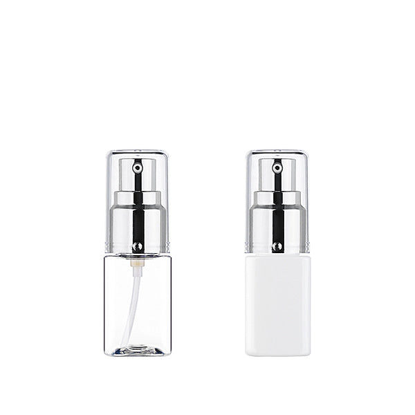 L) フルメタルドロップポンプ(角型) S30ml_PET - YOKIプラザ - 化粧品容器