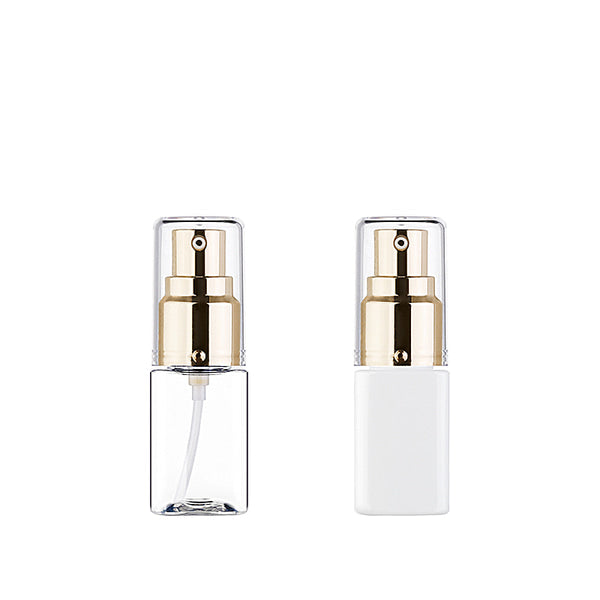 L) フルメタルドロップポンプ(角型) S30ml_PET - YOKIプラザ - 化粧品容器