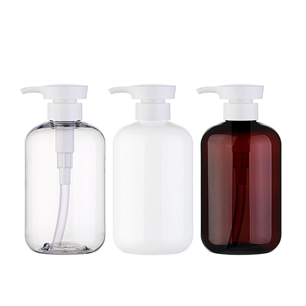 L) ポンプボトル(角張ヘッド) CO500ml_PET - YOKIプラザ - 化粧品容器