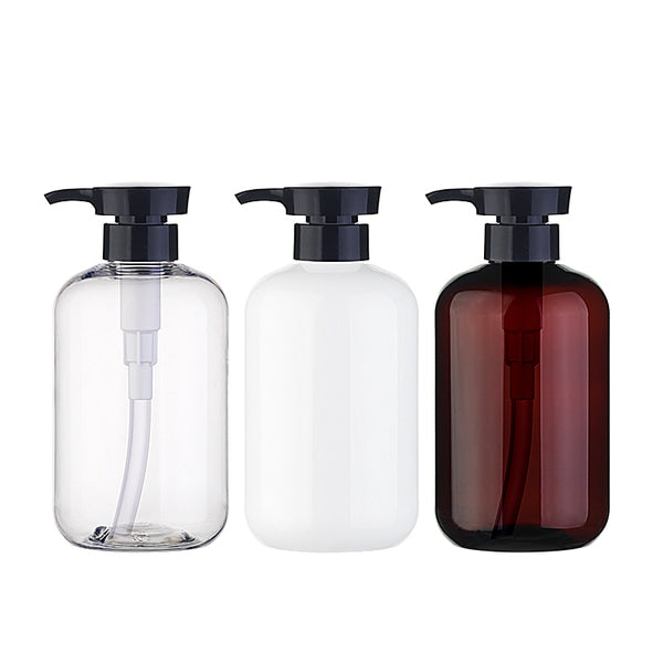 L) ポンプボトル(角張ヘッド) CO500ml_PET - YOKIプラザ - 化粧品容器