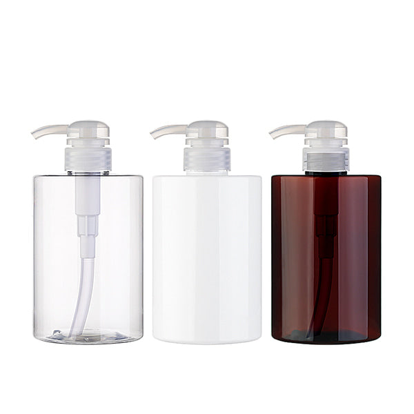 L) ポンプボトル(角丸ヘッド) CS500ml_PET - YOKIプラザ - 化粧品容器