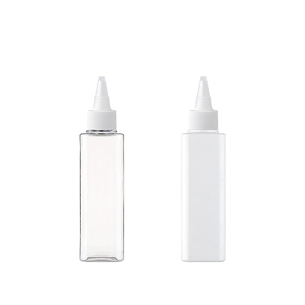 L) トンガリキャップボトル(角型) S150ml_PET - YOKIプラザ - 化粧品容器