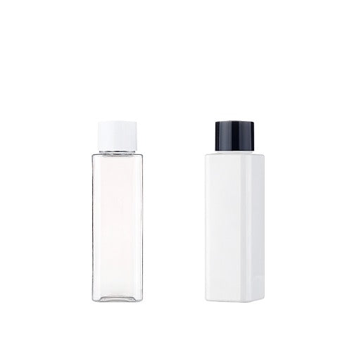 L) 中栓付スクリューキャップボトル(角型) S150ml_PET - YOKIプラザ - 化粧品容器